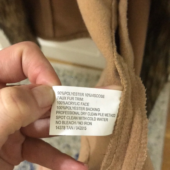 ✨Fabulous furs faux fur trimmed poncho✨ - Picture 10 of 15